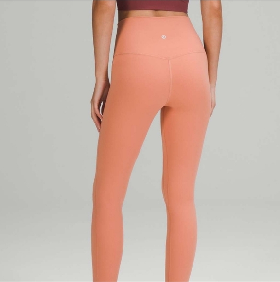 lululemon athletica Pants - Lululemon Align High-Rise Pant 25" Pink Savannah Sz 6 double lined